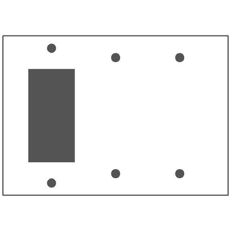 Mulberry Wallplates 3G 302SS BLOCK/2 BLANK 93383